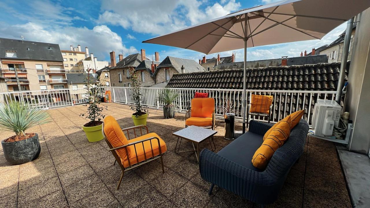 Accueillant T2 Renove Clim Centre Ville Terrasse Brive-la-Gaillarde Esterno foto